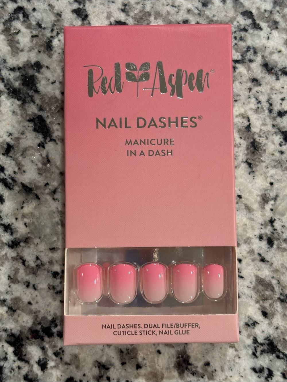 Red Aspen Pink Ombre Nail Dashes Scarlett’s Tropical Smoothie